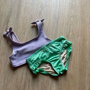 Purple and Green Bikini Set (Little Mermaid)